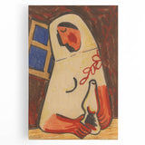 Sitting Woman Modern Wall Art – Bold Abstract Decor