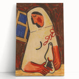 Sitting Woman Modern Wall Art – Bold Abstract Decor