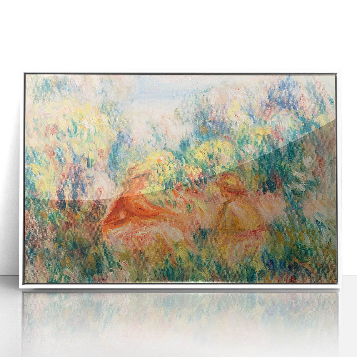 Impressionist Landscape Wall Art – Two Women in a Landscape by Renoir