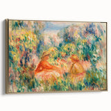 Impressionist Landscape Wall Art – Two Women in a Landscape by Renoir