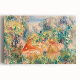 Impressionist Landscape Wall Art – Two Women in a Landscape by Renoir