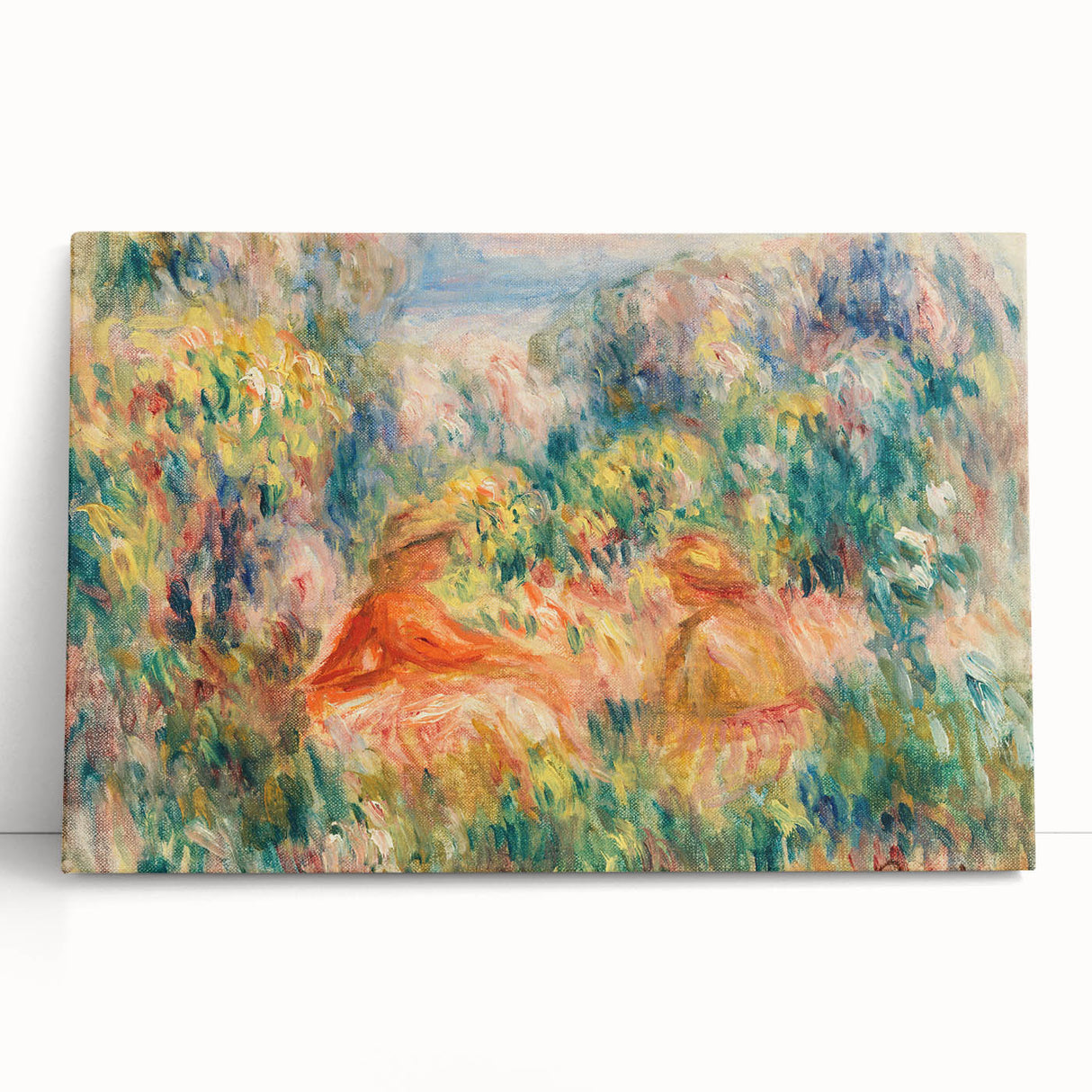 Impressionist Landscape Wall Art – Two Women in a Landscape by Renoir