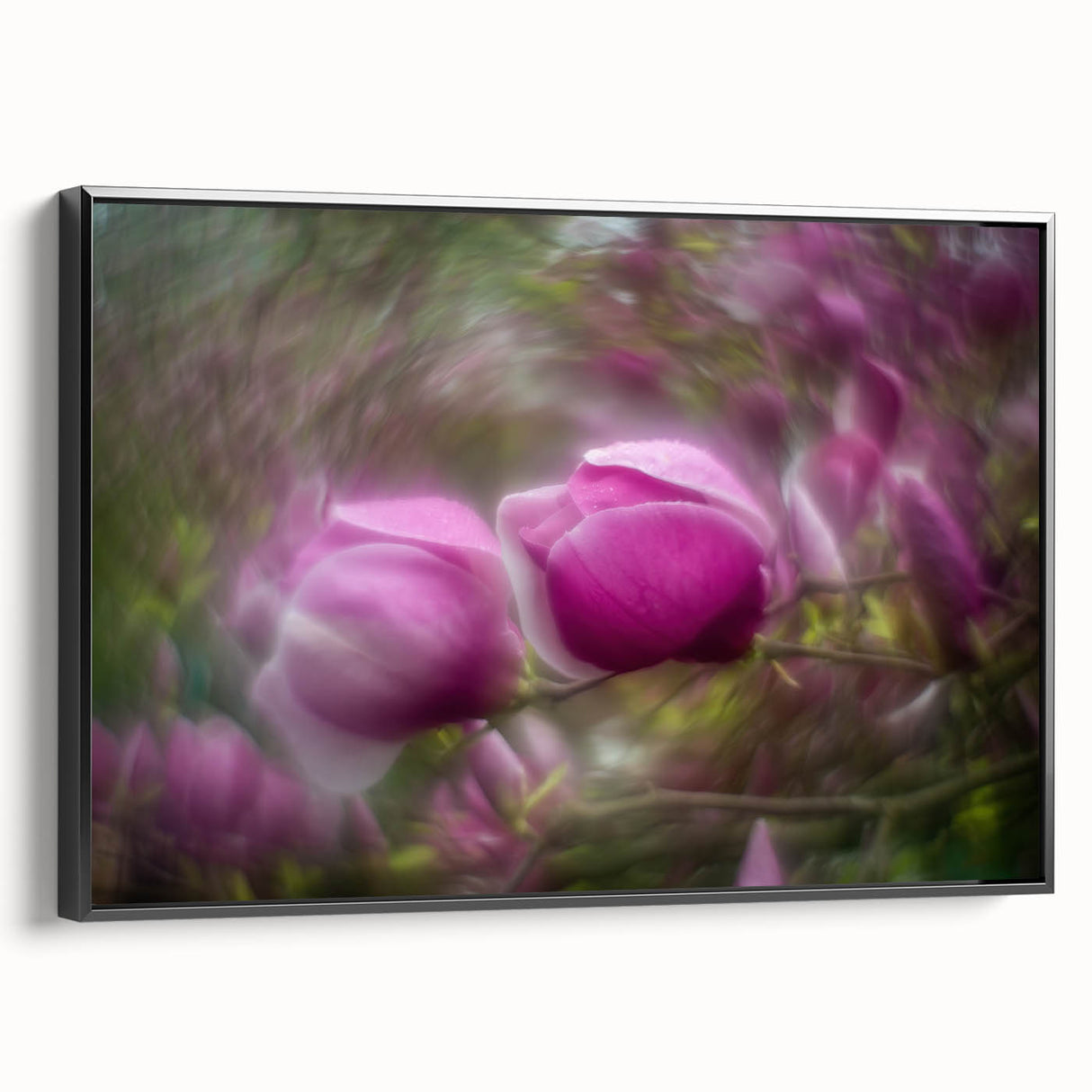 Petal Radiance – Vivid Bloom Captured in Dreamlike Motion Blur