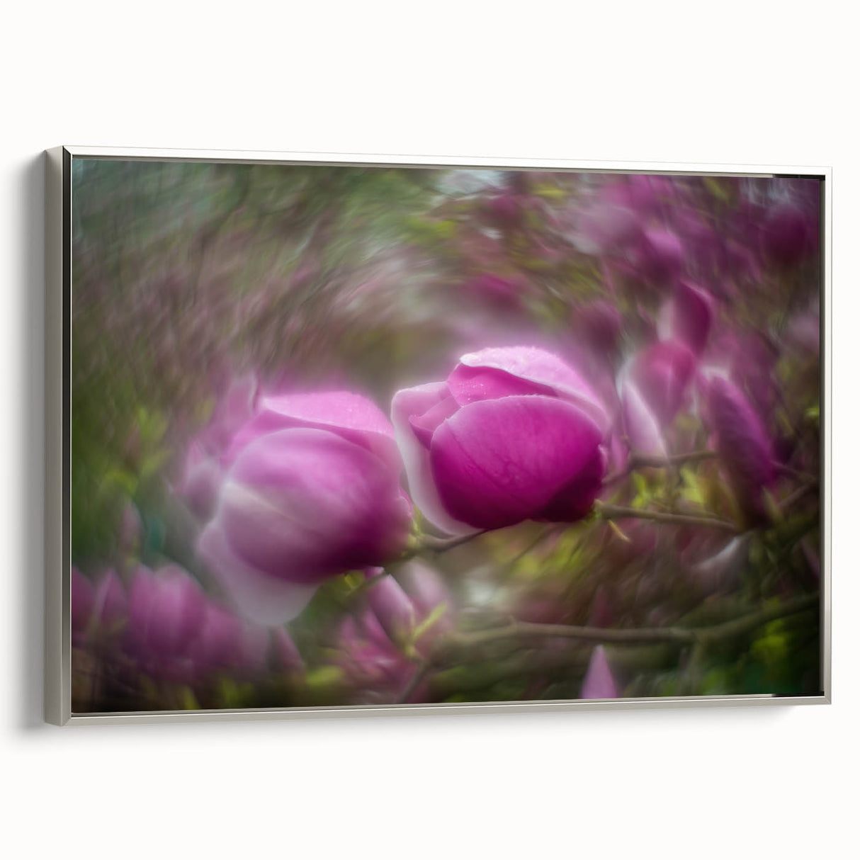 Petal Radiance – Vivid Bloom Captured in Dreamlike Motion Blur