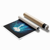 Rolled print showcasing a stunning landscape with intricate cave formations, featuring earthy tones and textures, ideal for home decor or art enthusiasts.