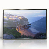 Framed acrylic artwork showcasing a stunning landscape of cliffs, featuring vibrant colors and intricate details, perfect for enhancing modern home decor.