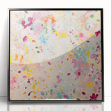 Framed Dining Room Prints – Colorful Floral Abstract Canvas