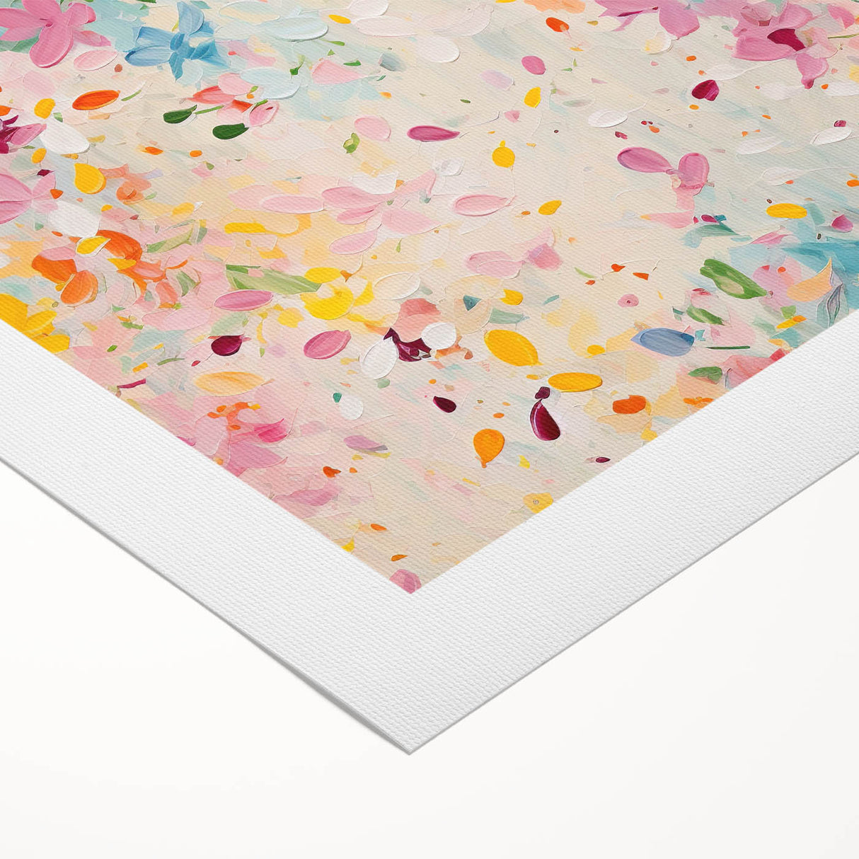 Framed Dining Room Prints – Colorful Floral Abstract Canvas