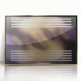 Abstract geometric framed acrylic artwork in gold, showcasing intricate patterns and sleek lines, perfect for modern home decor and adding a touch of elegance.