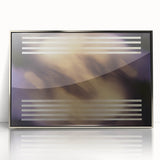Abstract geometric framed acrylic artwork in silver tones, showcasing sharp angles and modern design elements, ideal for contemporary decor.