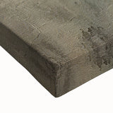 Close-up of abstract landscape wall art on stretched canvas, showcasing vibrant colors and intricate textures, ideal for modern home decor enhancement.