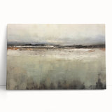 Abstract landscape wall art featuring vibrant colors and fluid shapes, printed on stretched canvas, adding a modern touch to home decor. Perfect for art enthusiasts seeking unique decor.