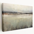 Stretched canvas wall art showcasing an abstract landscape design with vibrant colors and textured surface, ideal for modern home decor.