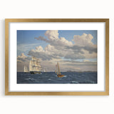 Neoclassical Art Print: Øresund Seascape - Classic Maritime Wall Art
