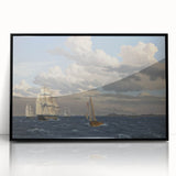 Neoclassical Art Print: Øresund Seascape - Classic Maritime Wall Art