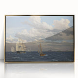 Neoclassical Art Print: Øresund Seascape - Classic Maritime Wall Art