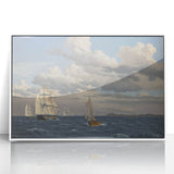 Neoclassical Art Print: Øresund Seascape - Classic Maritime Wall Art
