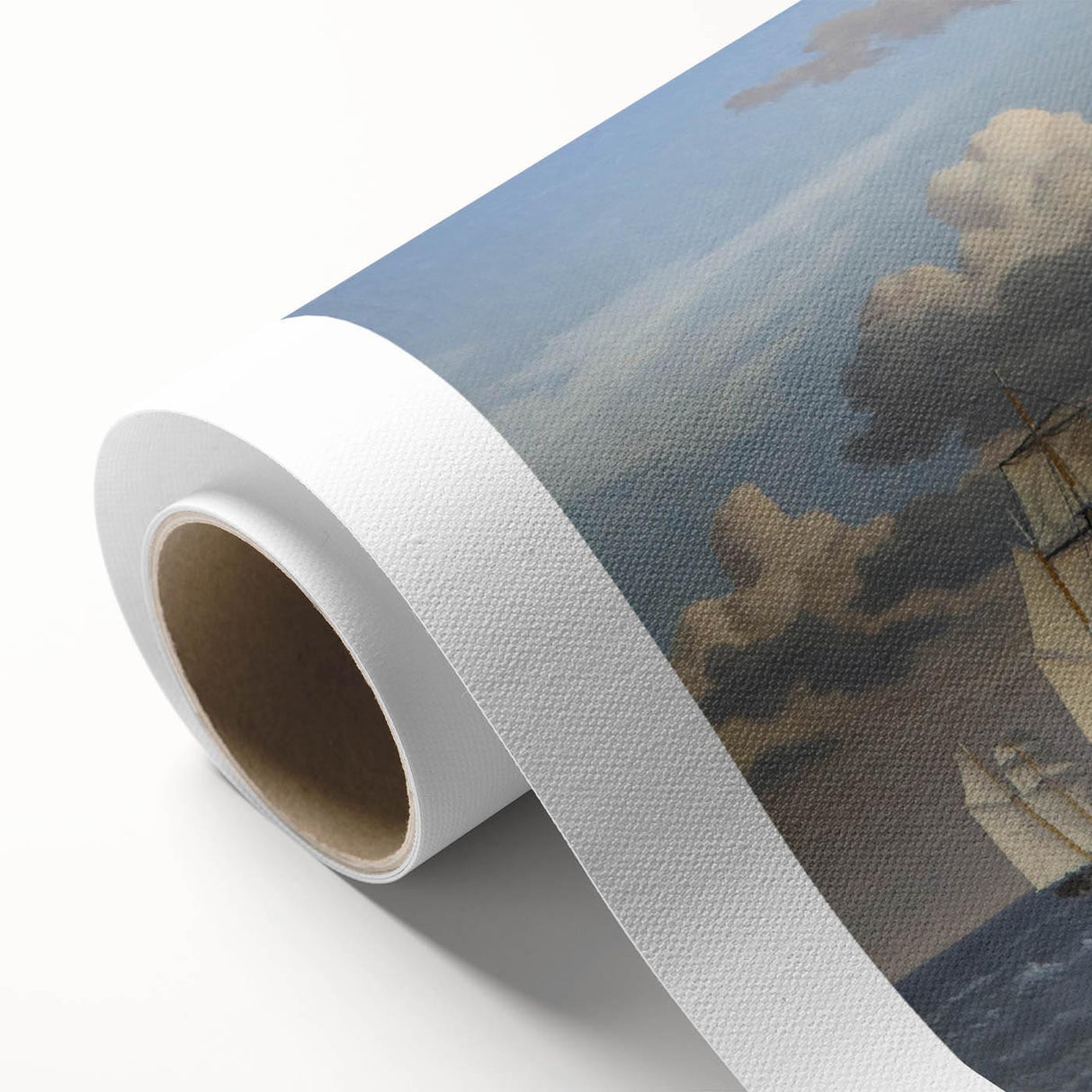 Neoclassical Art Print: Øresund Seascape - Classic Maritime Wall Art