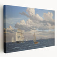 Neoclassical Art Print: Øresund Seascape - Classic Maritime Wall Art