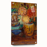 Claude Monet Chrysanthemums Print - Impressionism Floral Wall Art