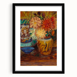 Claude Monet Chrysanthemums Print - Impressionism Floral Wall Art