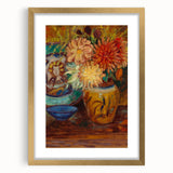 Claude Monet Chrysanthemums Print - Impressionism Floral Wall Art
