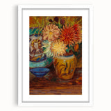 Claude Monet Chrysanthemums Print - Impressionism Floral Wall Art