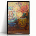 Claude Monet Chrysanthemums Print - Impressionism Floral Wall Art
