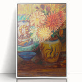 Claude Monet Chrysanthemums Print - Impressionism Floral Wall Art