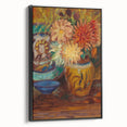 Claude Monet Chrysanthemums Print - Impressionism Floral Wall Art