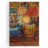 Claude Monet Chrysanthemums Print - Impressionism Floral Wall Art