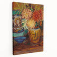 Claude Monet Chrysanthemums Print - Impressionism Floral Wall Art