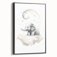 Children’s Wall Art Prints – Elephant Moon Stretched Canvas