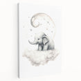 Children’s Wall Art Prints – Elephant Moon Stretched Canvas
