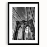 Black landscape bridge frame with mat, showcasing a sleek front view perfect for modern decor, ideal for displaying art or photographs in stylish interiors.