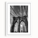 Landscape bridge frame with a white mat, showcasing a modern design ideal for home decor, emphasizing elegance and simplicity in interior styling. The frame complements various artwork and enhances aesthetic appeal in living spaces.