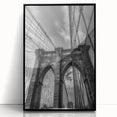 Framed acrylic artwork of a landscape bridge in a black frame, showcasing vibrant colors and intricate details, perfect for modern home decor and art enthusiasts.