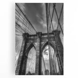 Stretched canvas art showcasing a serene landscape with a picturesque bridge and vibrant greenery, perfect for home decor or office ambiance.