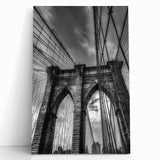Landscape canvas artwork depicting a serene bridge scene with vibrant colors and detailed textures, perfect for home decor and art enthusiasts.