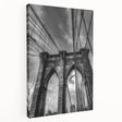 Stretched canvas artwork depicting a serene landscape bridge scene, showcasing vibrant colors and intricate details, ideal for home decor and wall art enthusiasts.