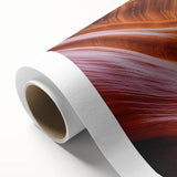 Stunning rolled canvas depicting a vibrant landscape of canyons, showcasing rich earth tones and dramatic rock formations, perfect for home decor.