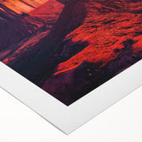 Desert landscape rolled canvas art showcasing warm earthy tones and intricate details, perfect for home decor. Packaged securely in a cardboard tube for safe delivery.