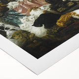 Modern Wall Art: Charming Cat Scene in Elegant Victorian Style