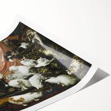 Modern Wall Art: Charming Cat Scene in Elegant Victorian Style