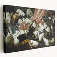 Modern Wall Art: Charming Cat Scene in Elegant Victorian Style