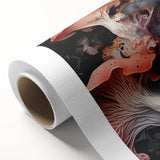 Art Deco style poster featuring geometric shapes and soft pastel colors on rolled canvas, suitable for nursery wall art.