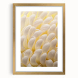 Extra large abstract art print of textured florals in gold frame, ideal for living room decor.