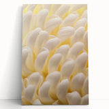 Black and white close-up floral photograph on stretched canvas, suitable as large kitchen wall art or for bedroom ambiance.