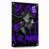 Black Mamba Pop Art Wall Art - Bold Kobe Bryant Canvas Print