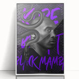 Black Mamba Pop Art Wall Art - Bold Kobe Bryant Canvas Print